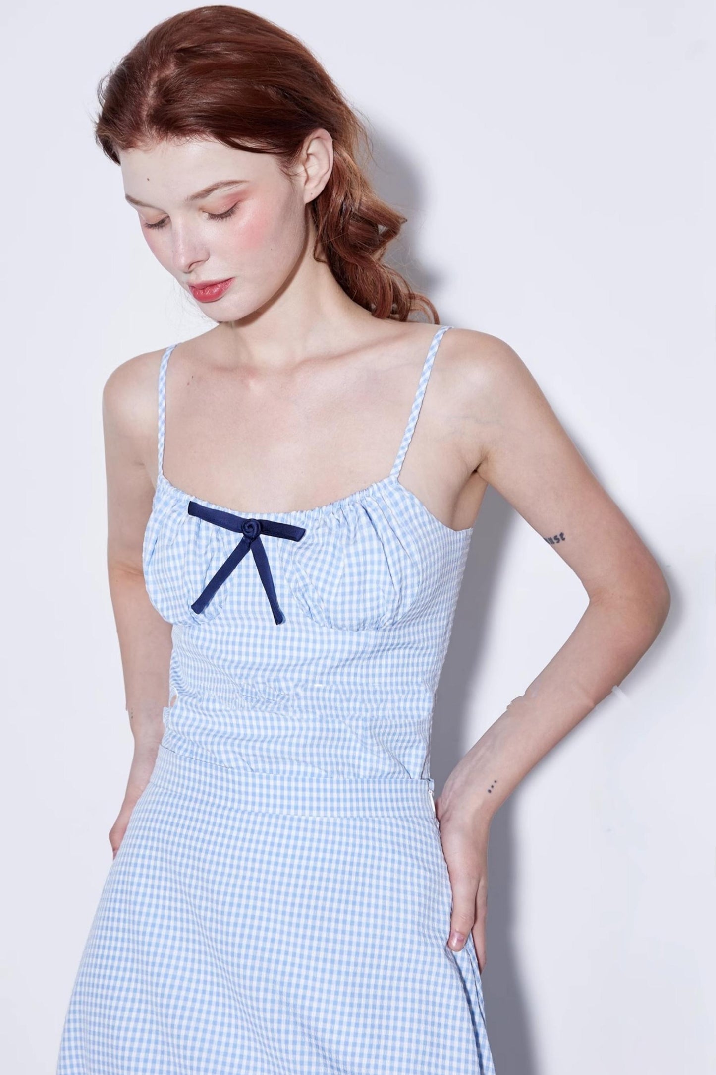 Checkered Sweetheart Summer Skirt Set-Up