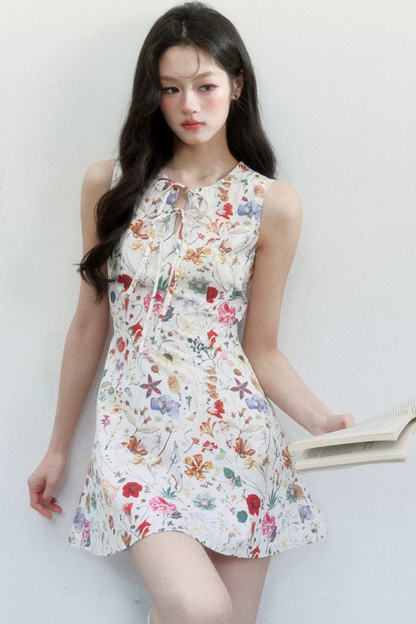 Pastoral Floral Cotton Dress