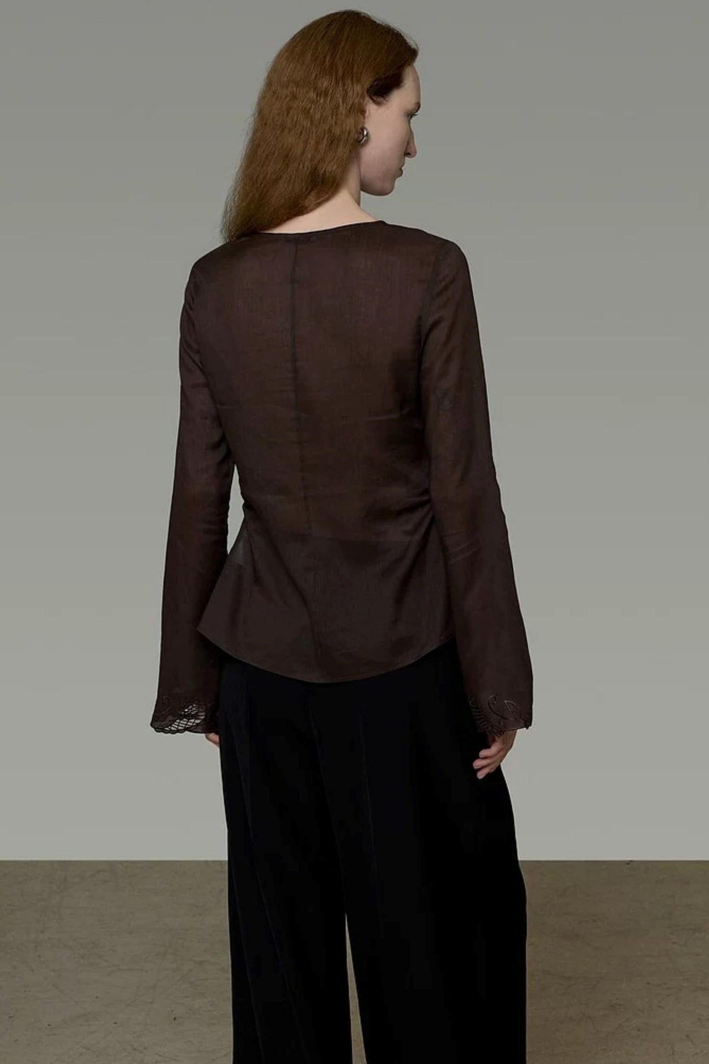 Embroidered Sun Protection Blouse Set-Up