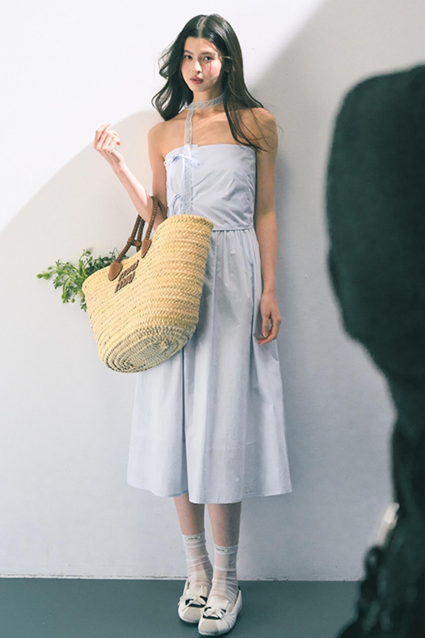 Summer Bow-Tie Sheath Dress