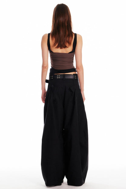 Chic Pleated Sleeveless Top