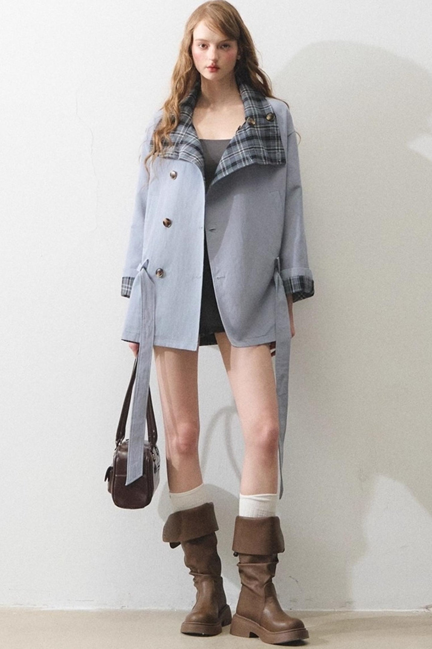 Vintage Loose Tunic Trench Coat