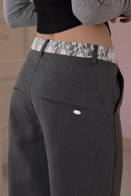 Retro Fit Lace Pants