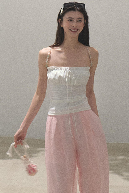 Pearlescent Wide Leg Trousers