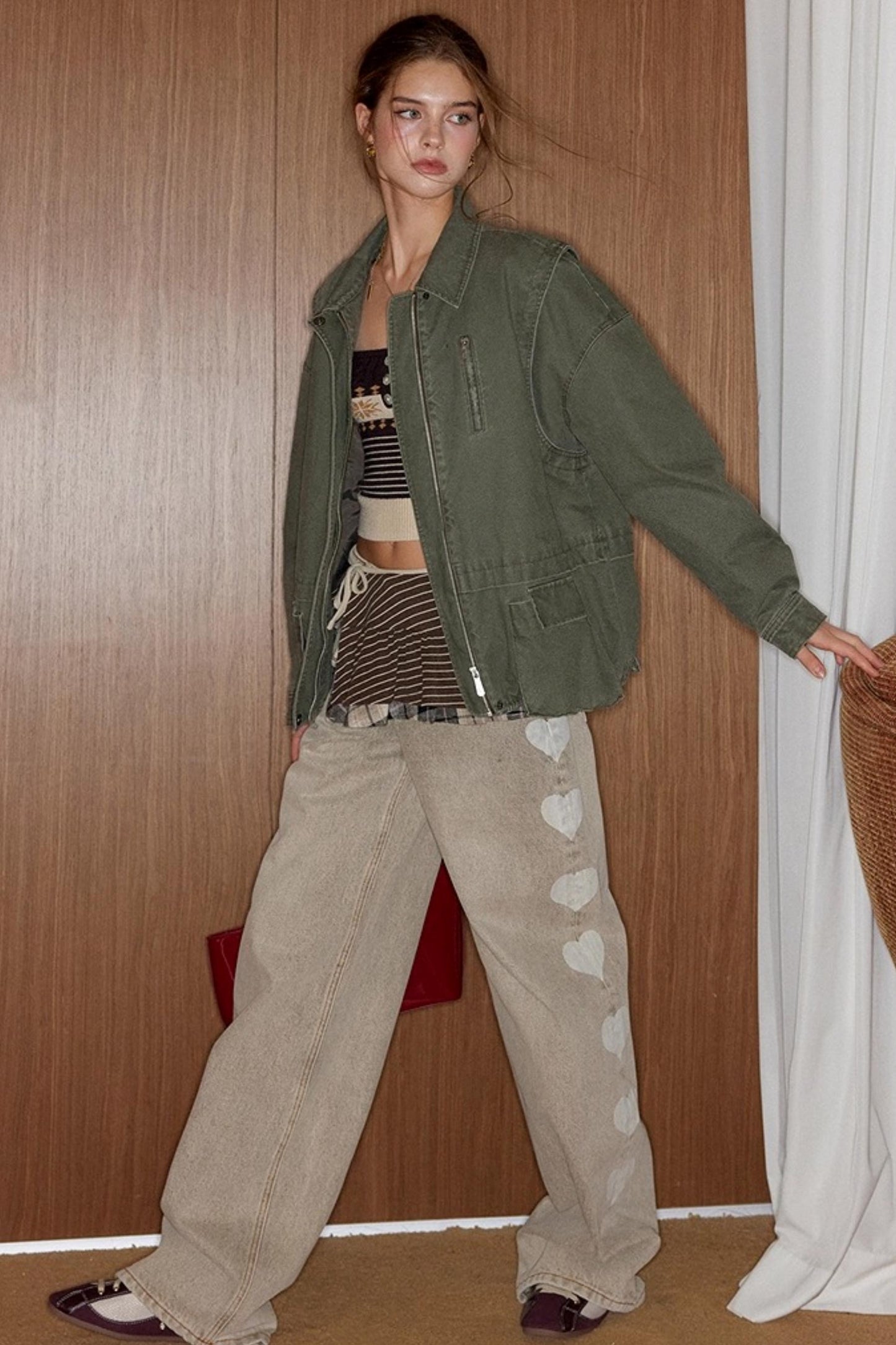 Almond Love Brown Jeans