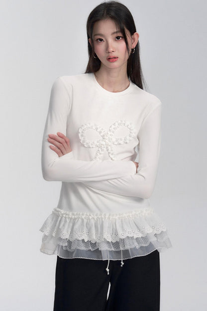 Lace Detail Layered Top