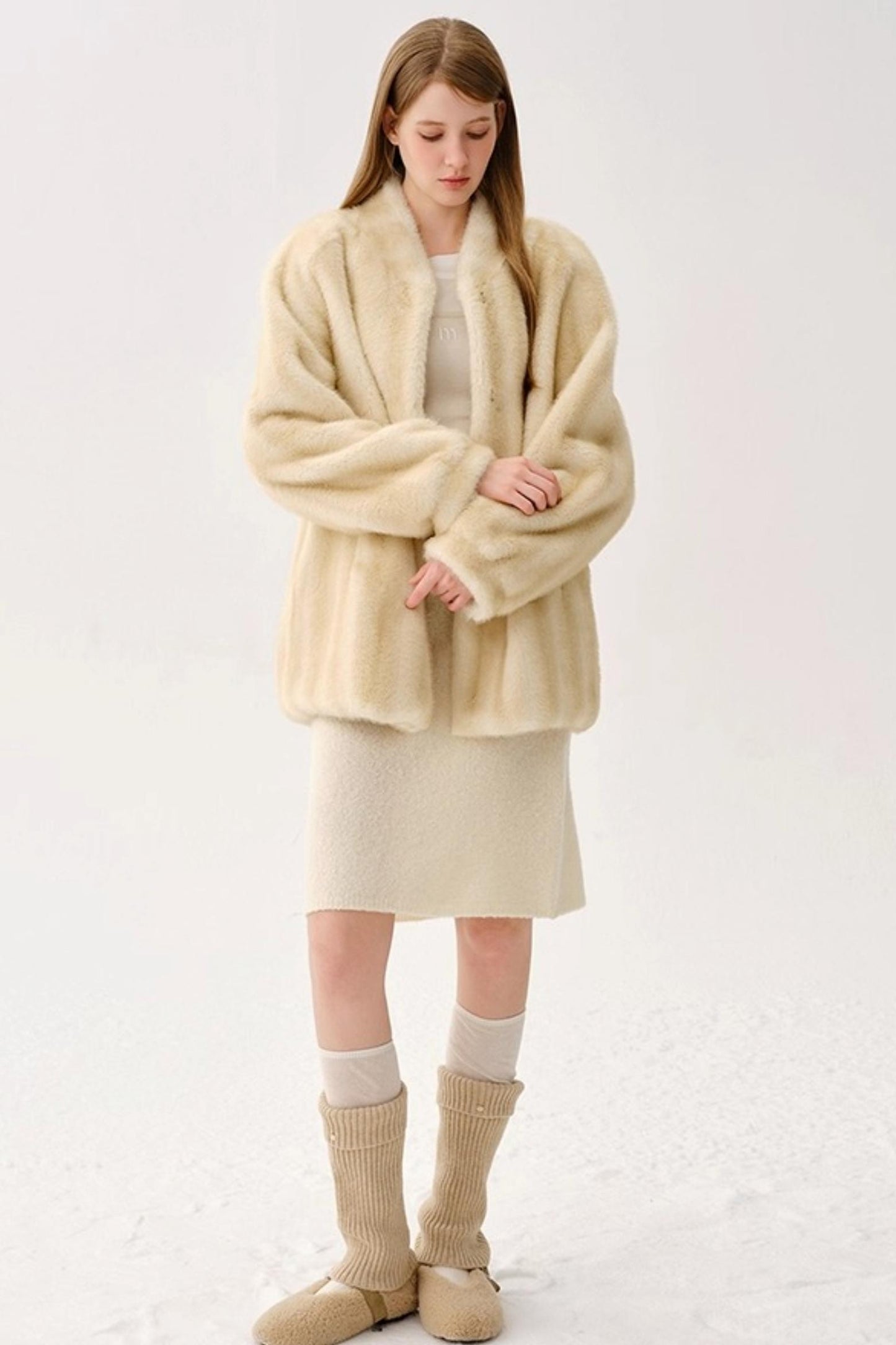 Retro Wool Knitted Cardigan Set-Up