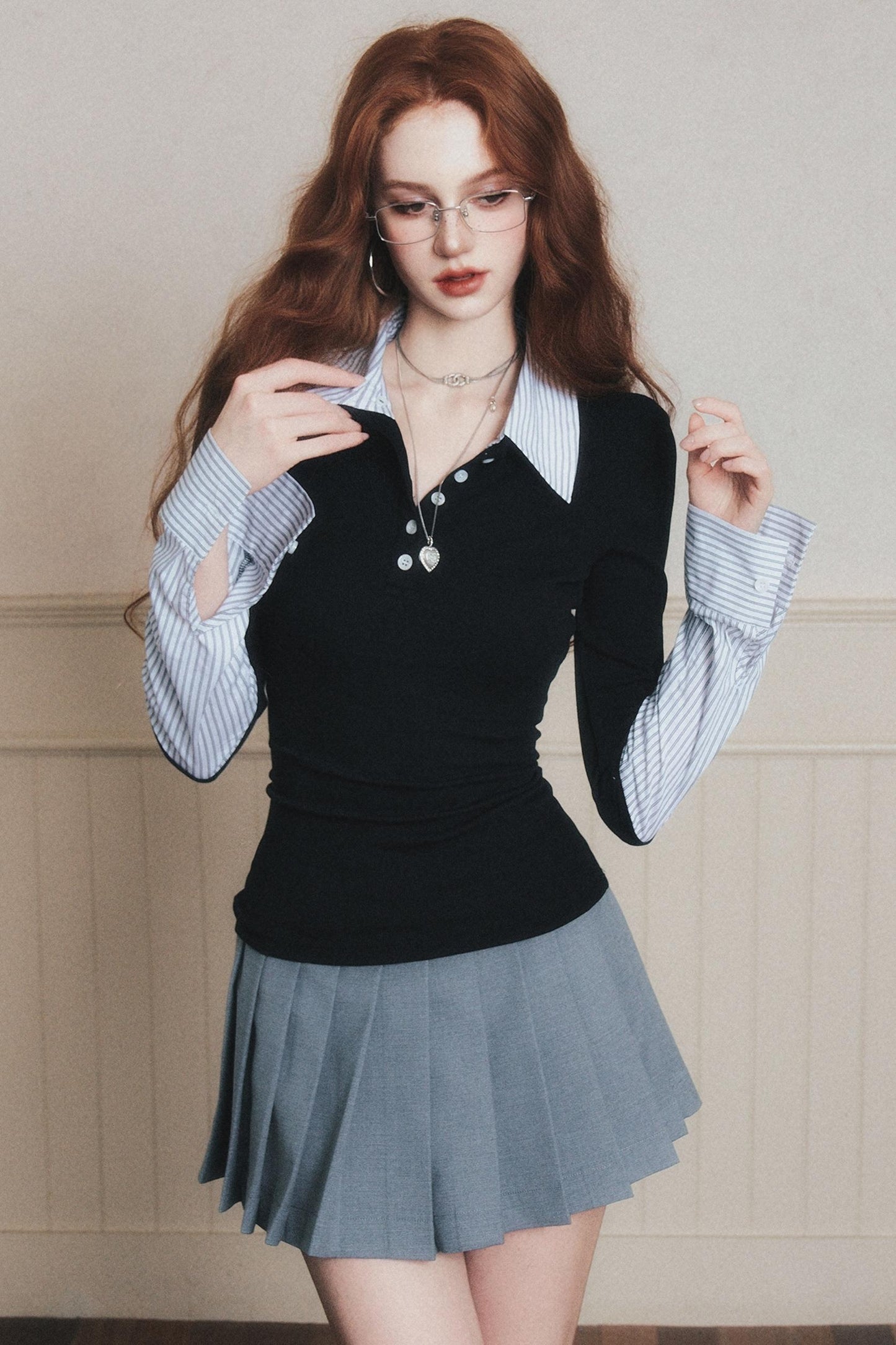 High-Intelligence Patchwork Knitted Sweater