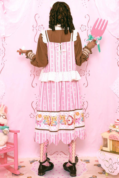 Sweet Pink Lace Vest