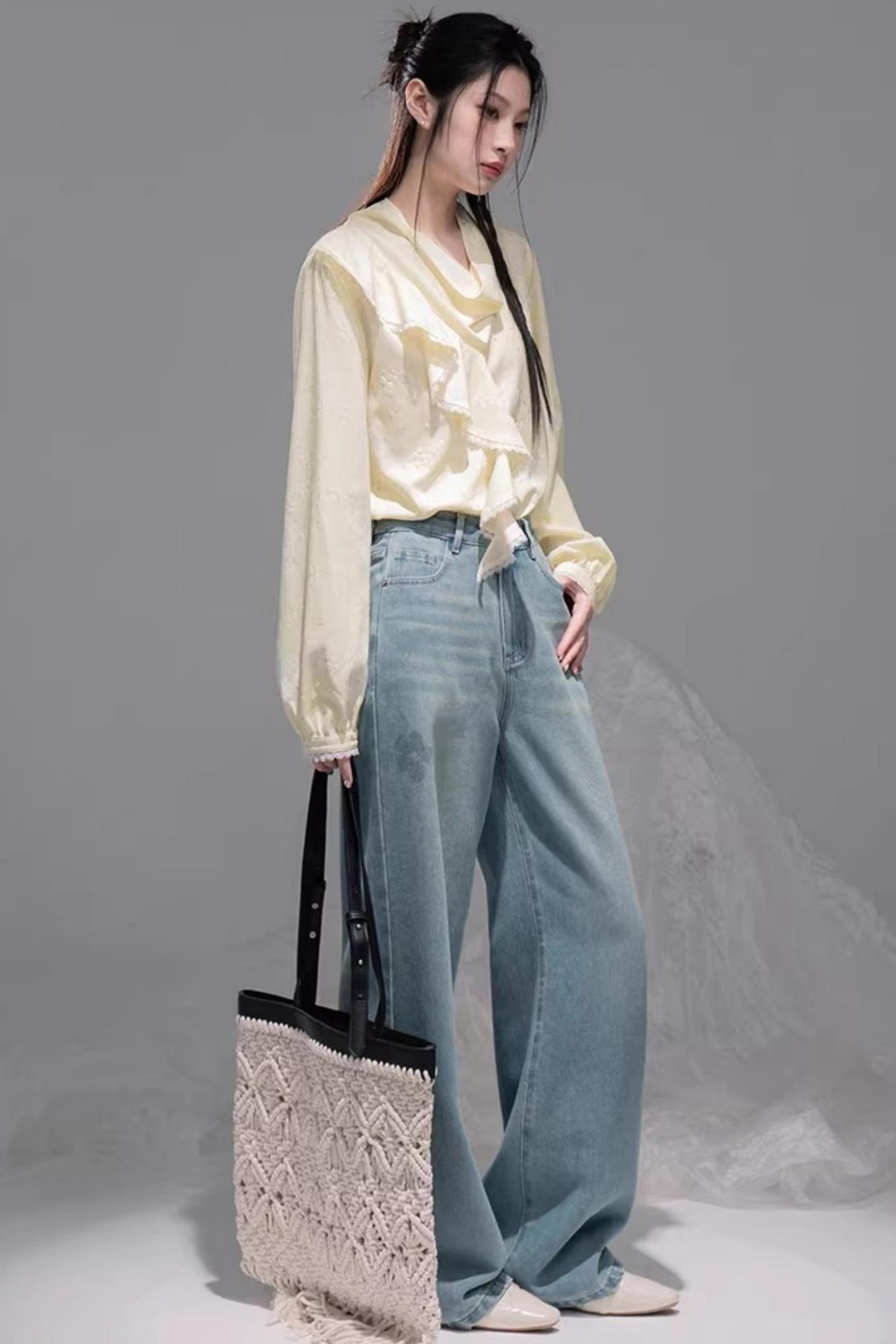 Lemon Yellow Ruffled Blouse