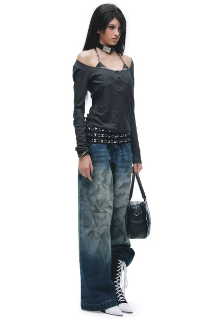 Millennium Mud-Dyed Long-Sleeve Top