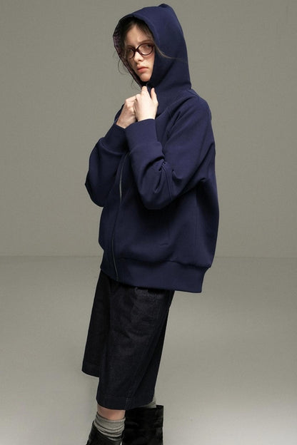 Layer Plaid Hooded Jacket