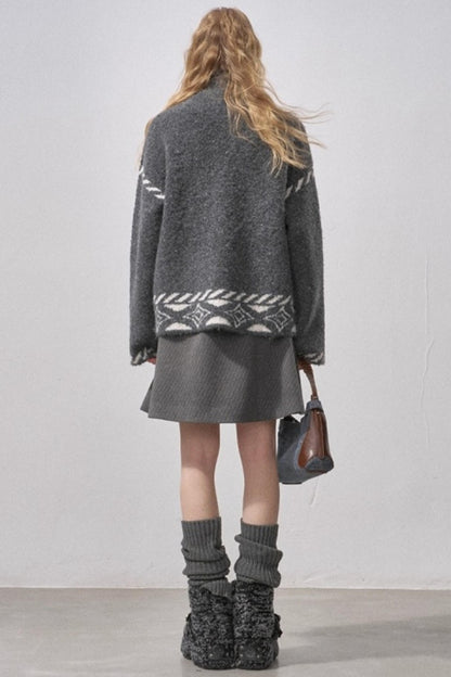 Star Kitty Jacquard Cardigan