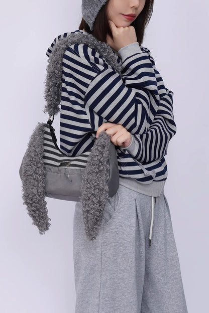 Rabbit Plush Crossbody Bag