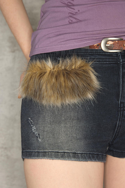 Retro Spice Denim Shorts