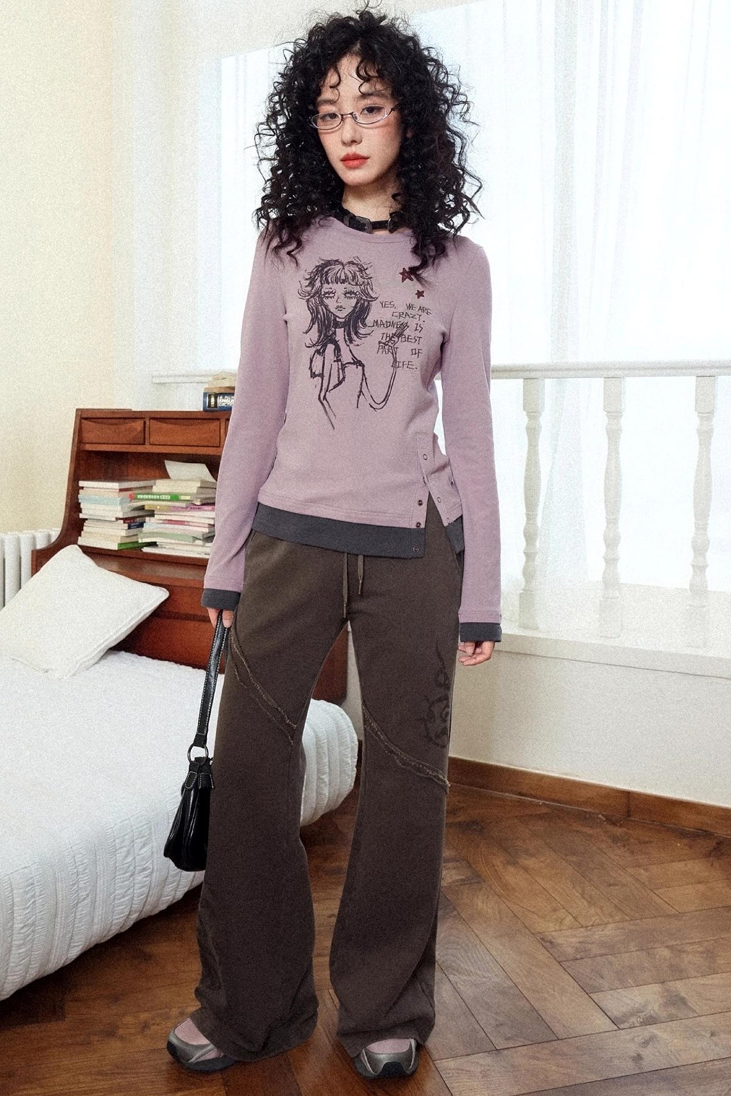 Crew Neck Long Sleeve T-Shirt