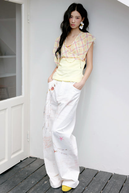 Shell Wide-Leg Trousers