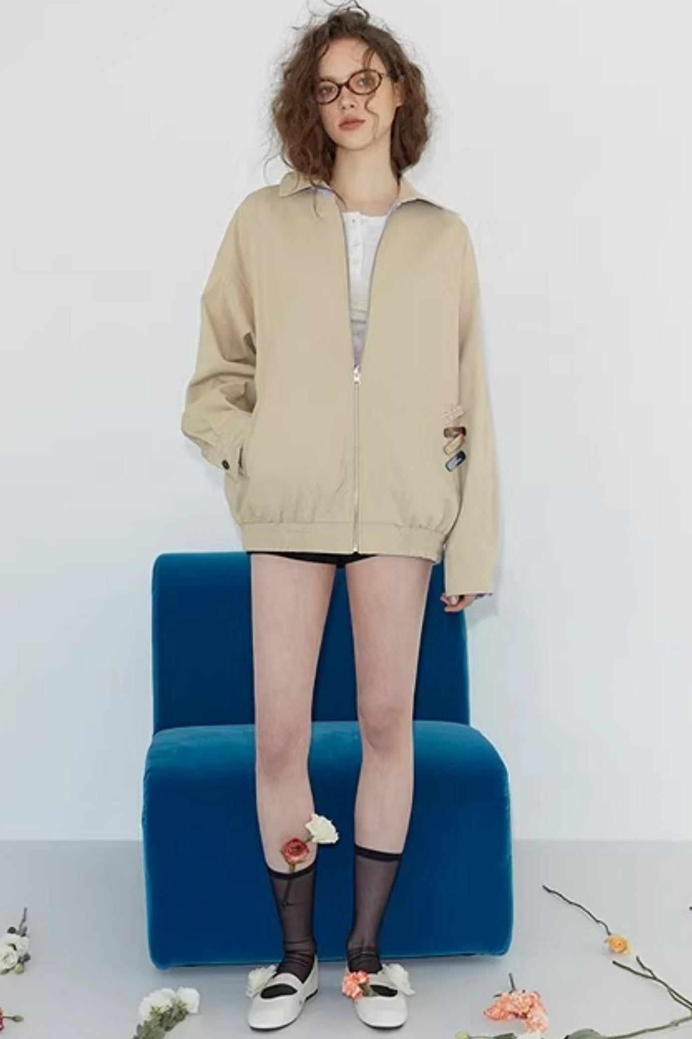 Blue Plaid Reversible Jacket