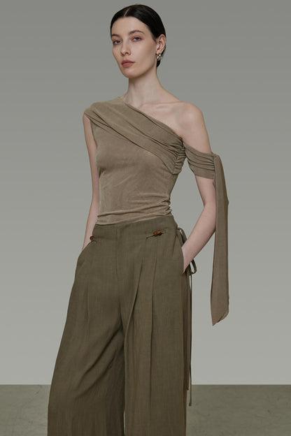 Bean Green Slim Knit Top