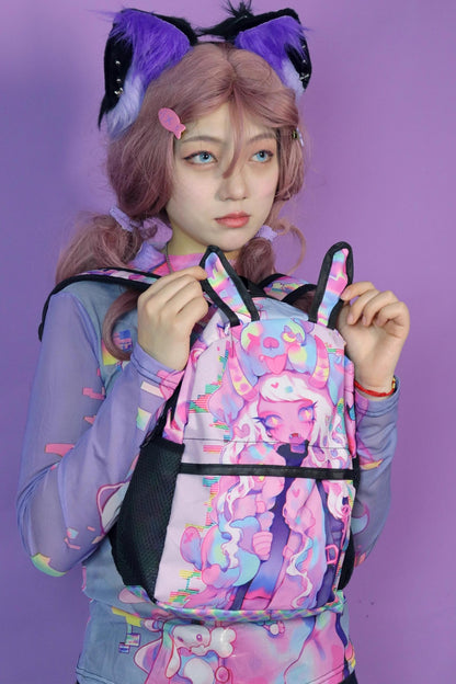 Sweet Spicy Long-Sleeved Mesh T-Shirt