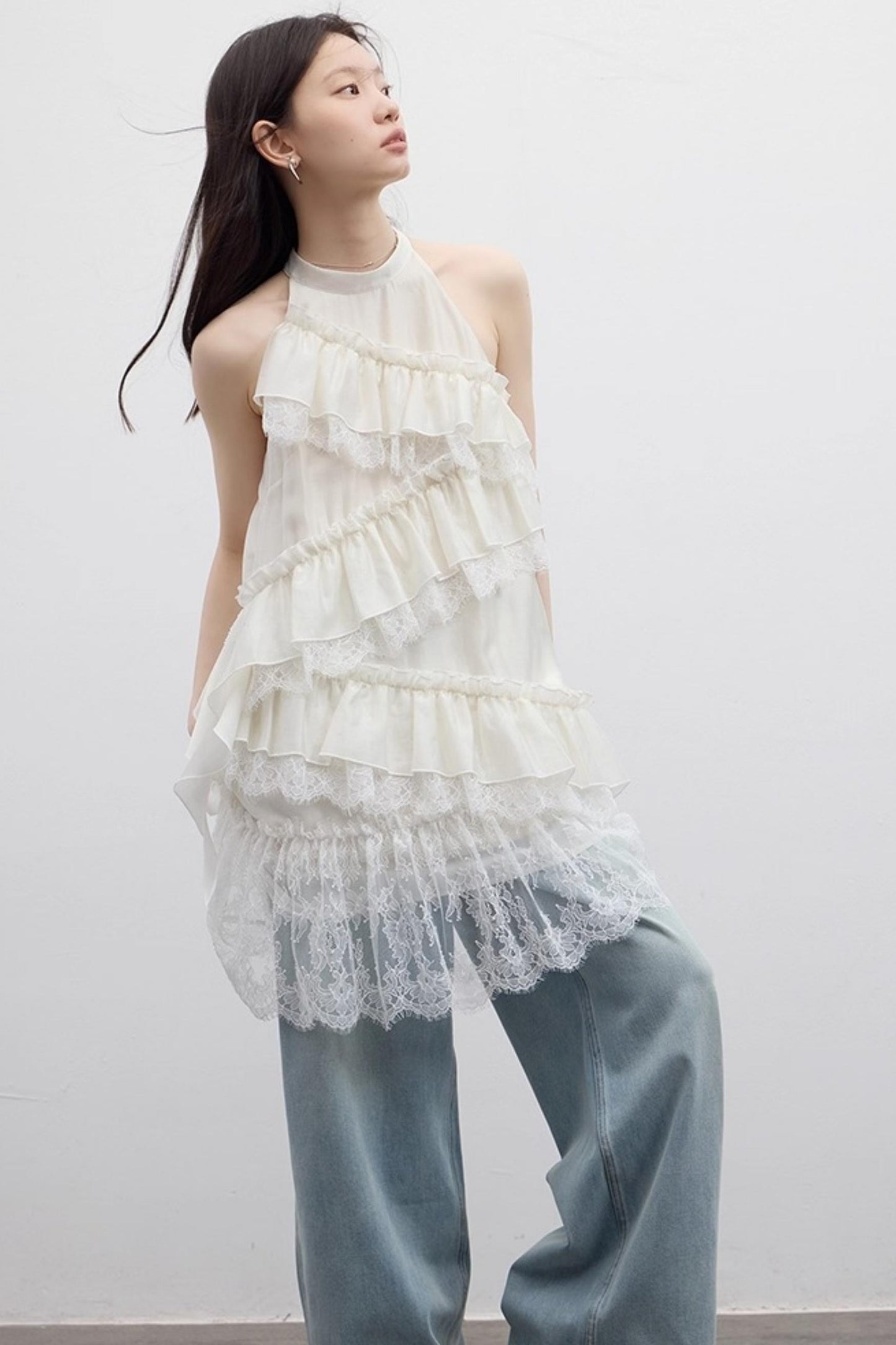 Vintage Light Blue Wide-Leg Jeans