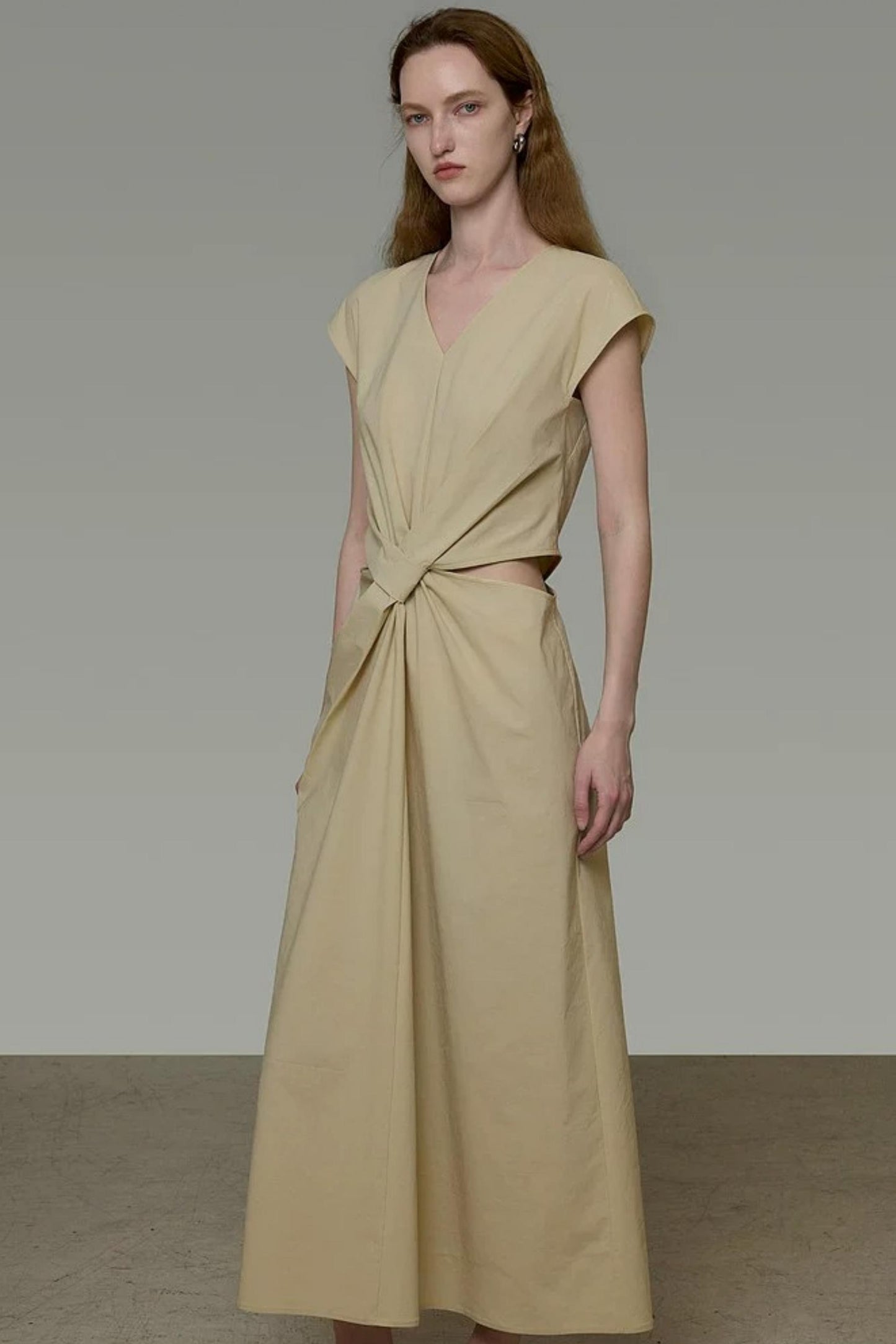 French Pleated Summer Dress