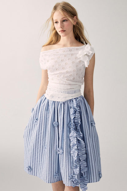 Irregular Knit Asymmetrical Top