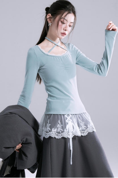 Morning Mist Ballet Layer Top