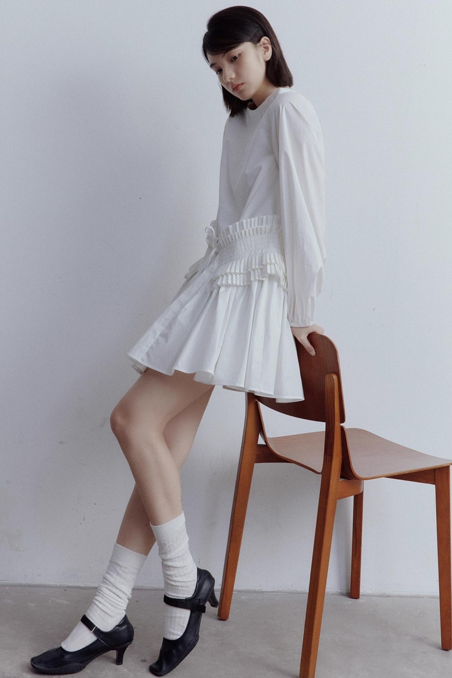 Pleated Large Swing Doll Dress