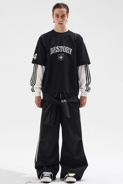 Fake Two Mottled T-Shirt