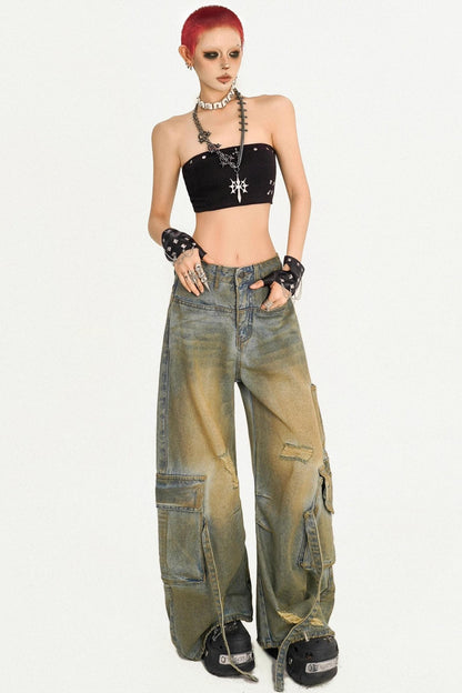 Wandering Retro Cargo Jeans