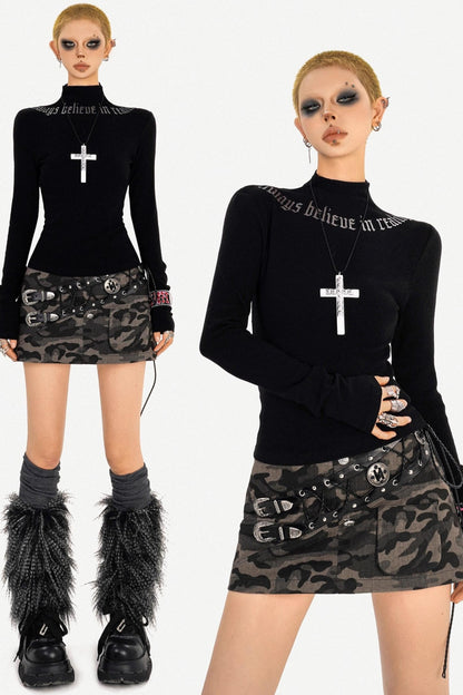 Slim-Fit Autumn Collar Top