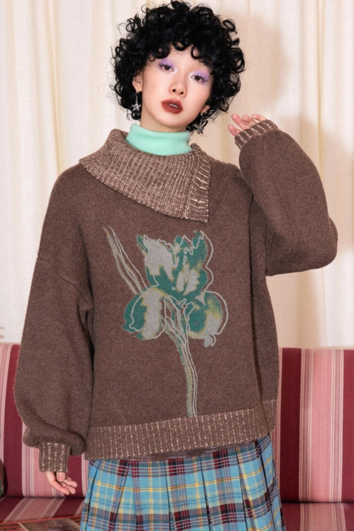 Vintage Design Knit Top