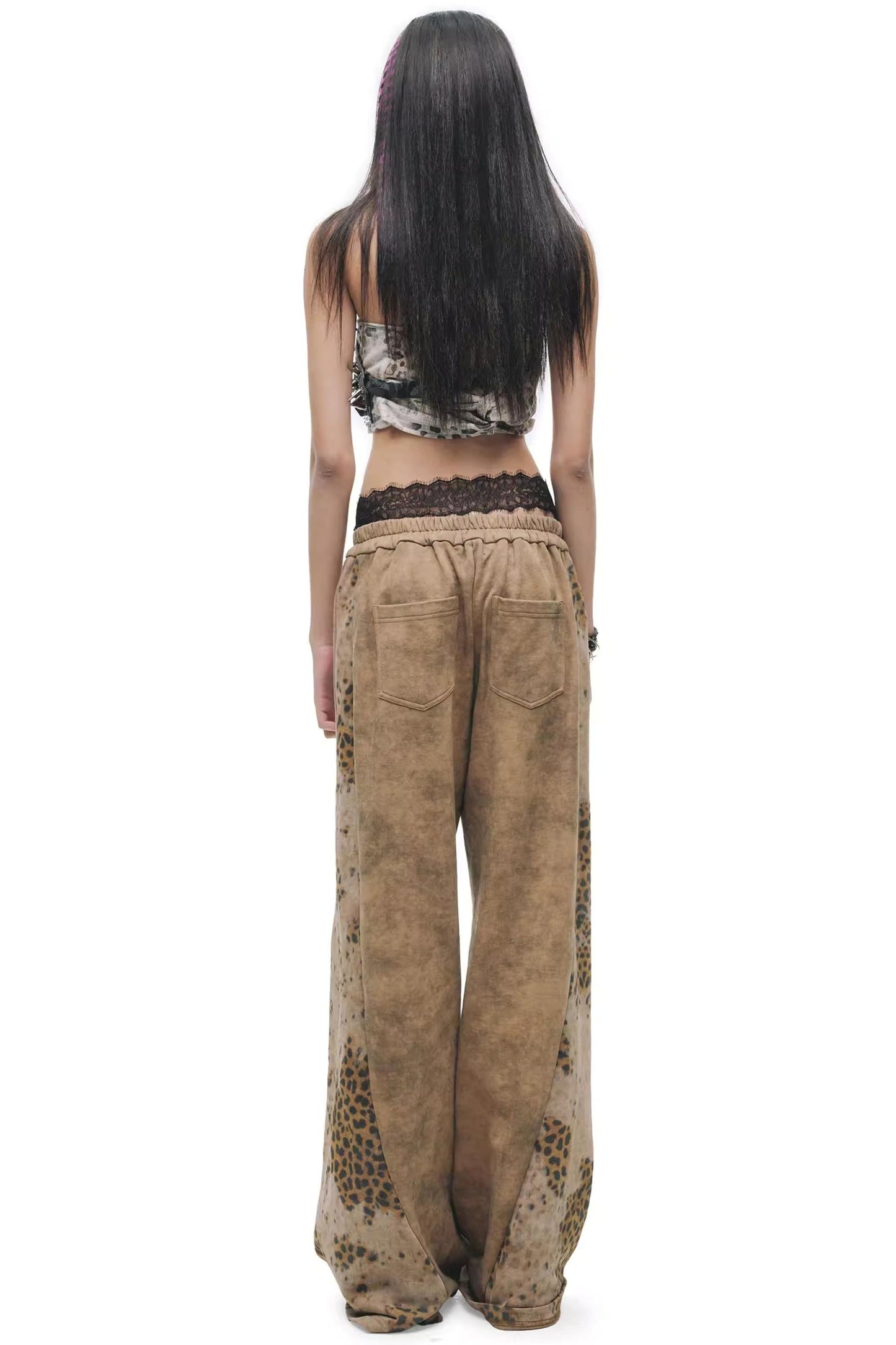 Tie-Dye Distressed Sweatpants