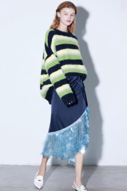 Retro Striped Winter Sweater