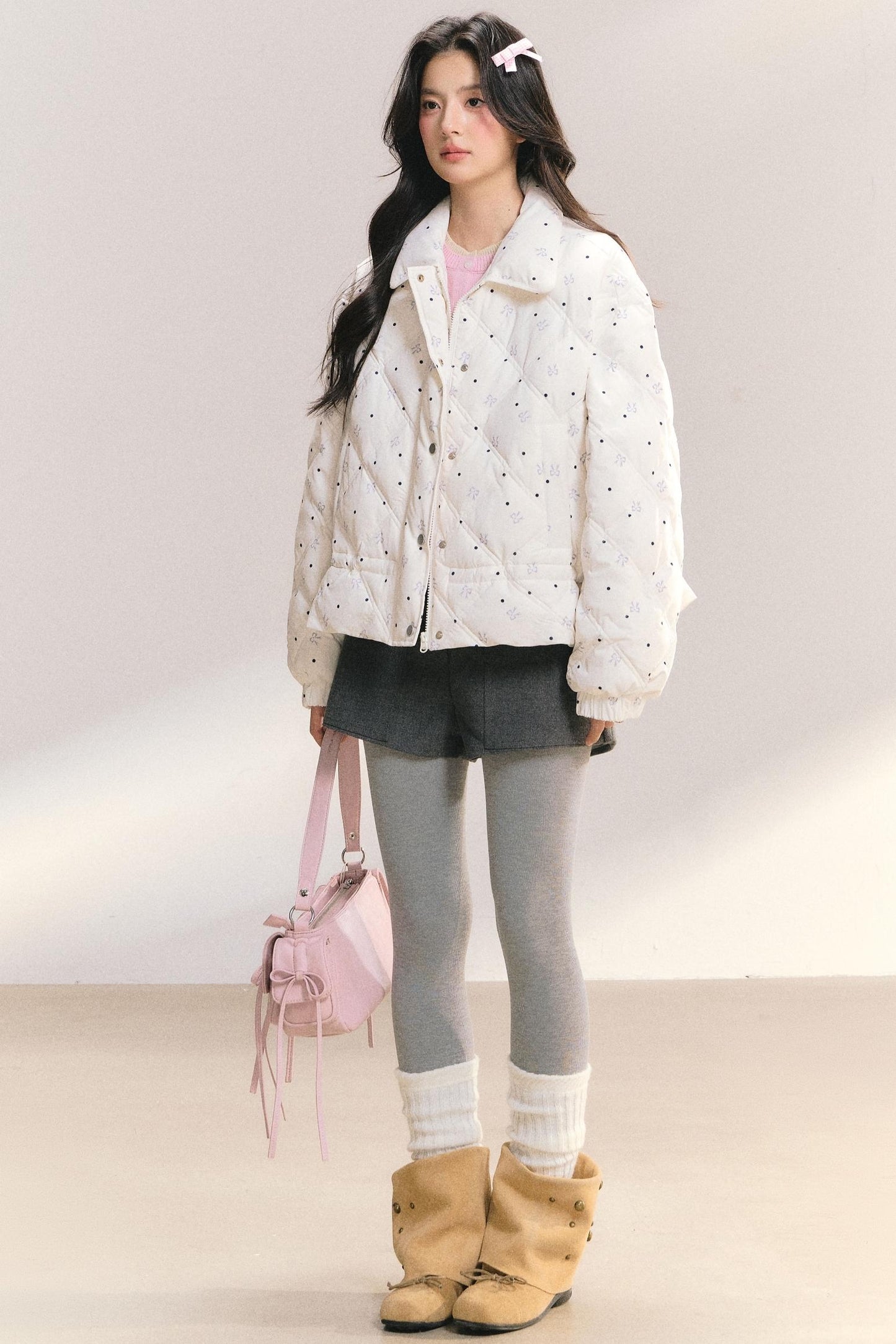 Lace Collar Down Jacket