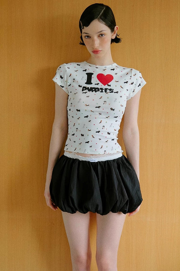 Bear Dot Print T-Shirt