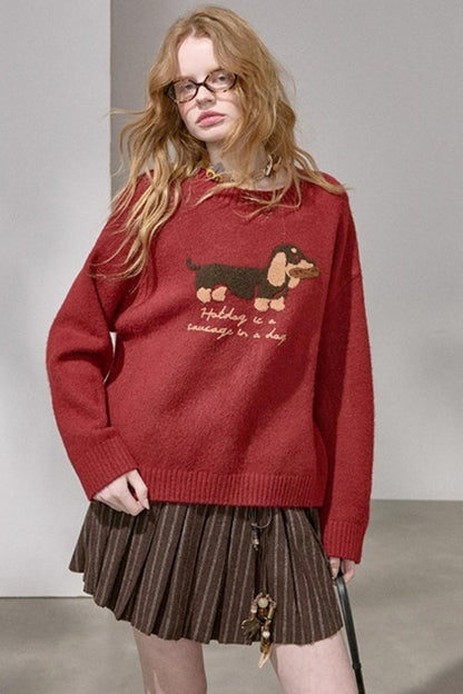 Dachshund Knit Sweater