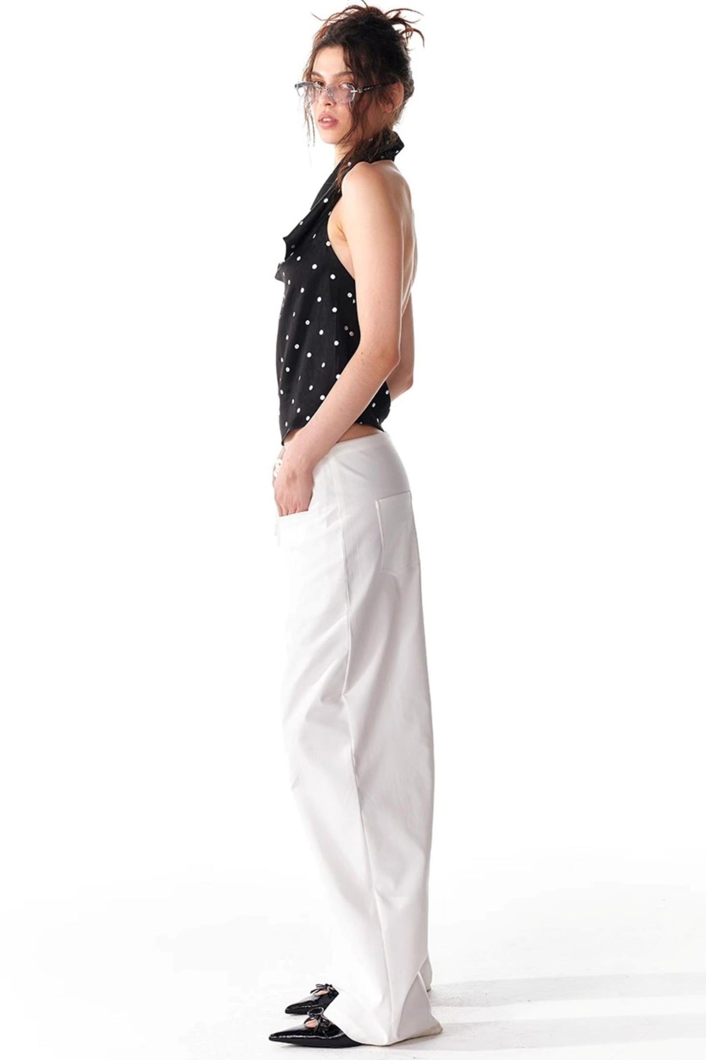 Silver Sleeveless Top