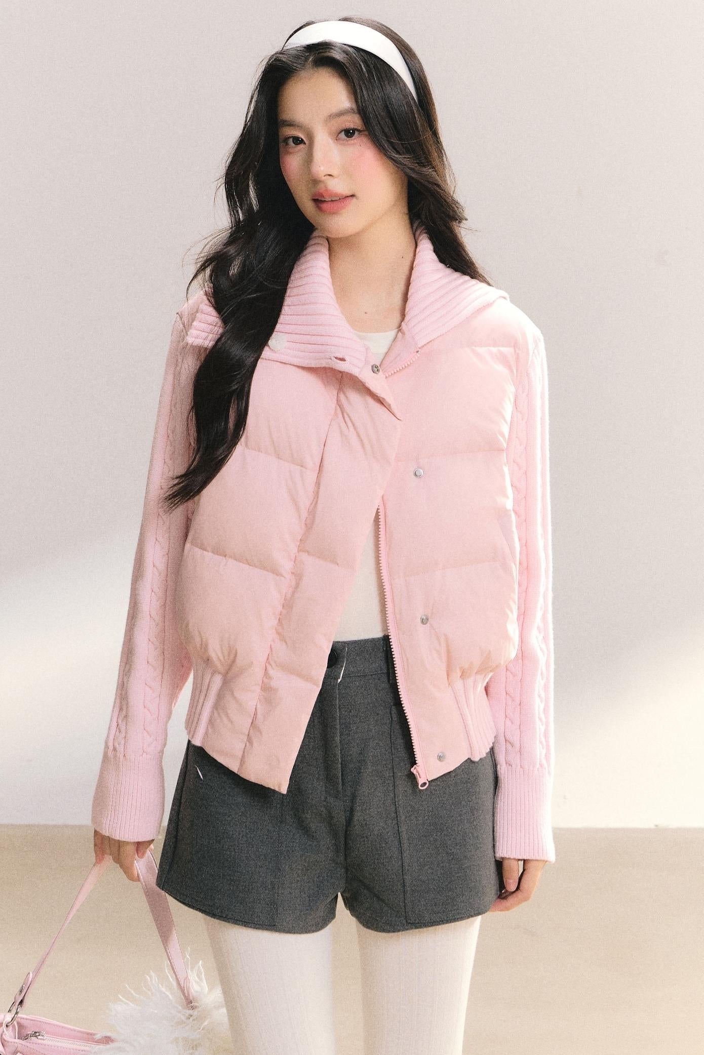 Slim Fit Twist Sleeve Coat