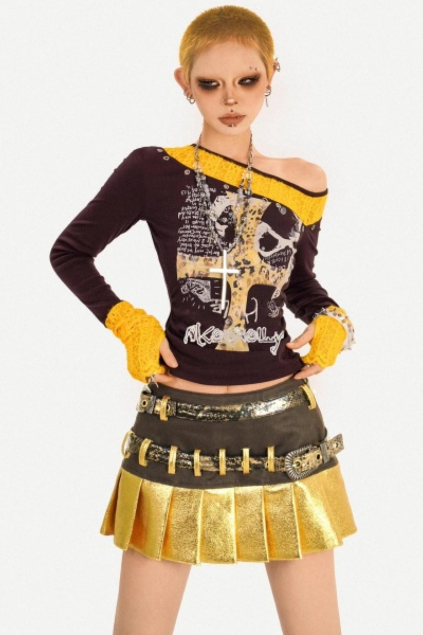 Retro Lace Patchwork Top