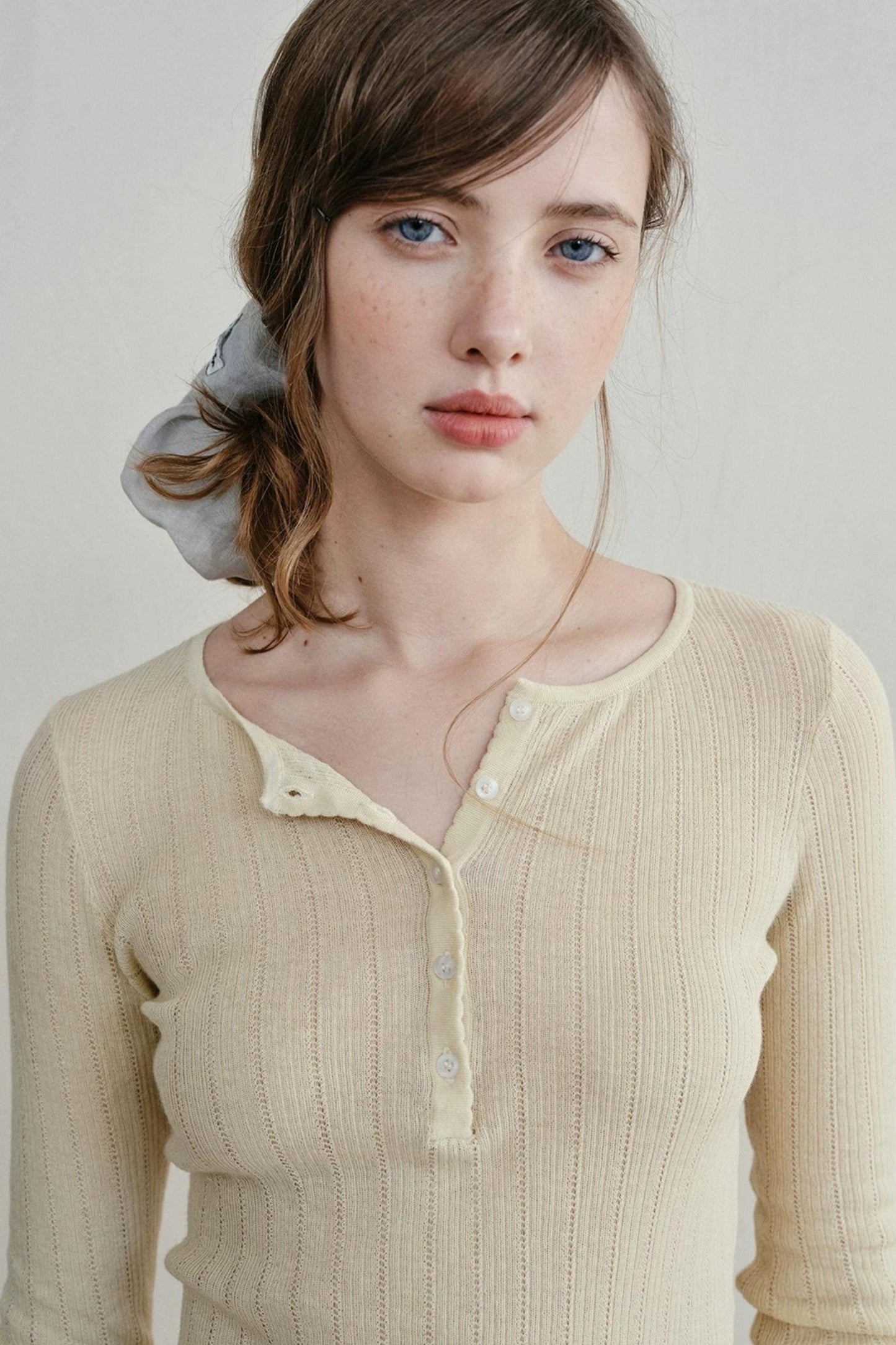 Minimalist Knit Henry Top
