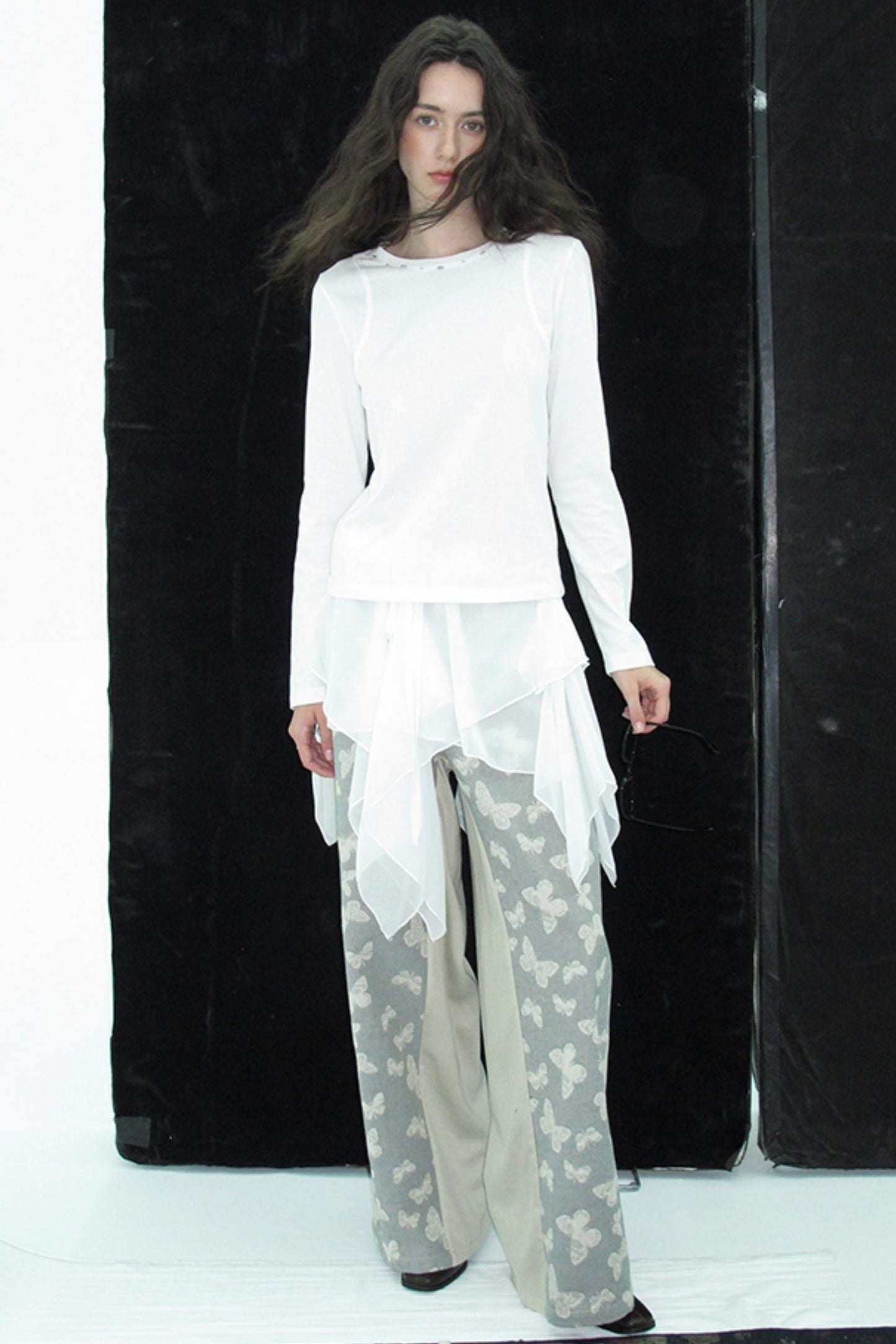 Structure Long-Sleeved T-Shirt