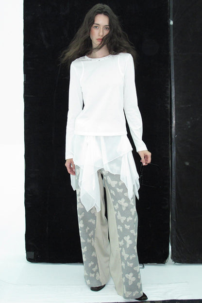 Structure Long-Sleeved T-Shirt