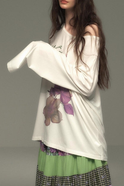 Tree of Life Tencel Slub Cotton Long Sleeve T-shirt