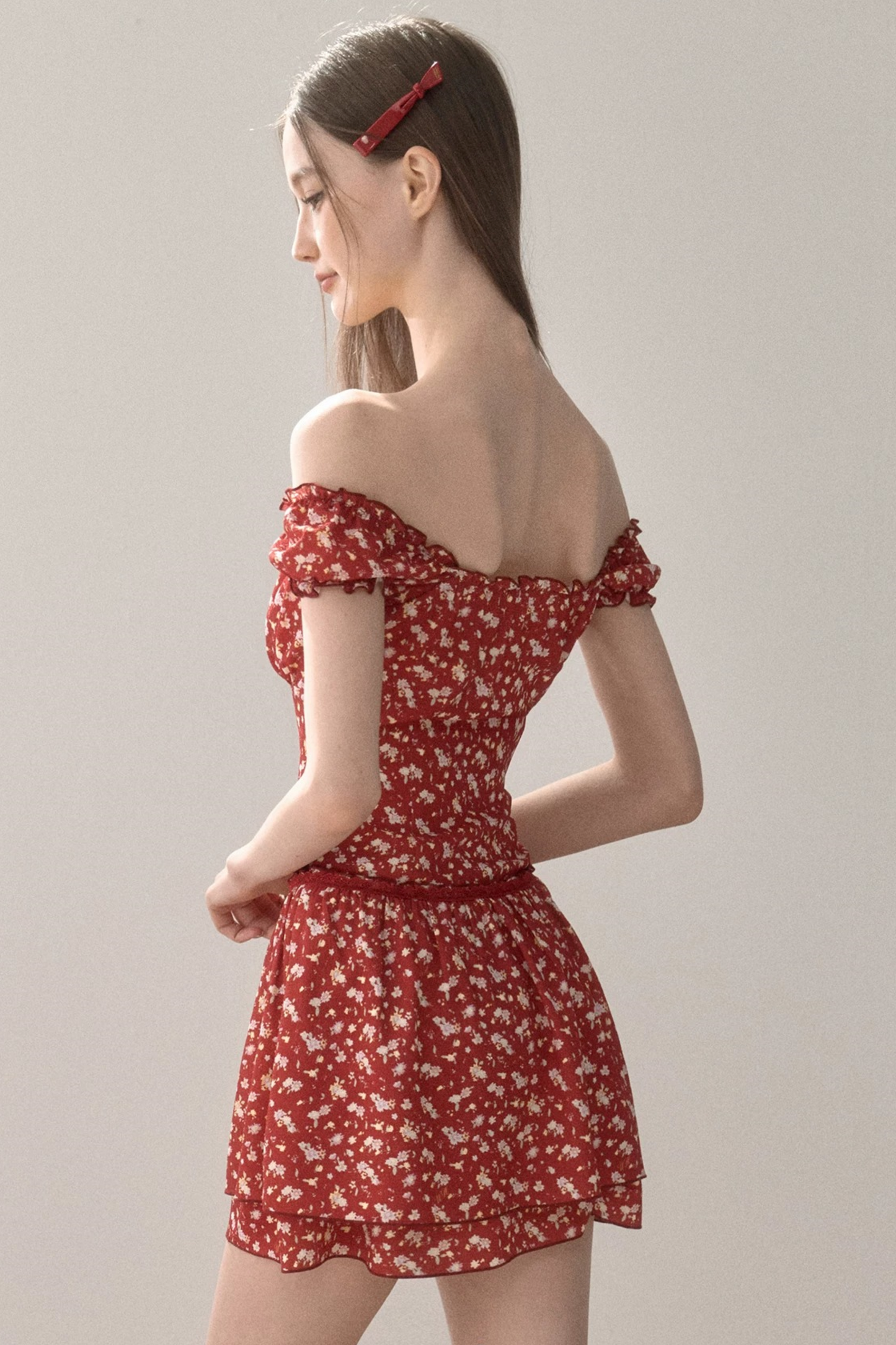 Romantic French Floral Dress