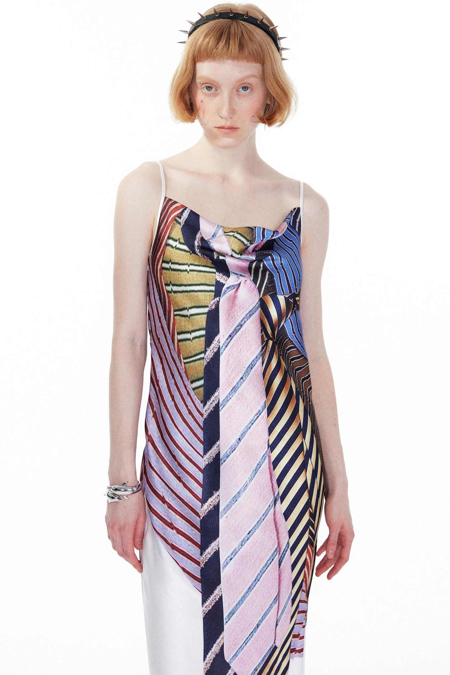 Printed Halter Swing Dress
