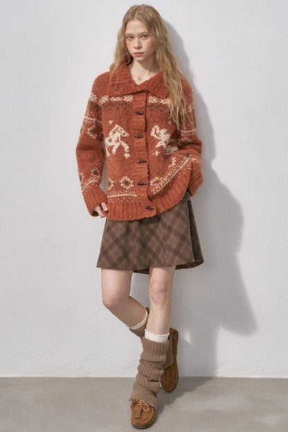 Bird and Pony Knit Cardigan