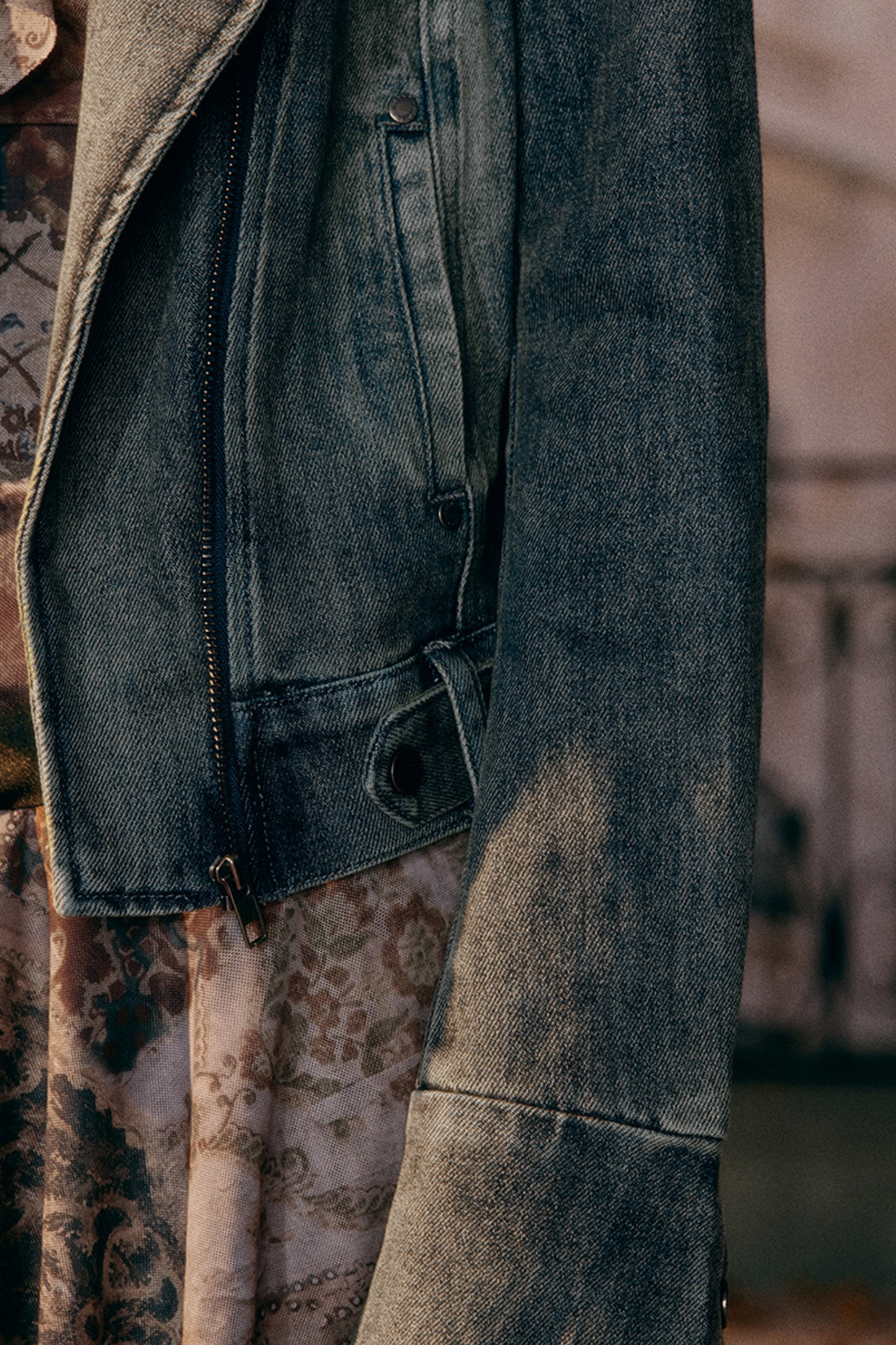 Vintage Süßes Denim-Jacke
