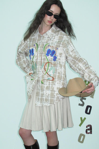 Cotton Print Tie-Dye Shirt